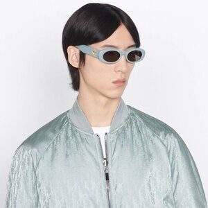 BRAND NEW Dior CD DIAMOND EDITION R11 30F0 Blue Brown Unisex Cat Eye Sunglasses